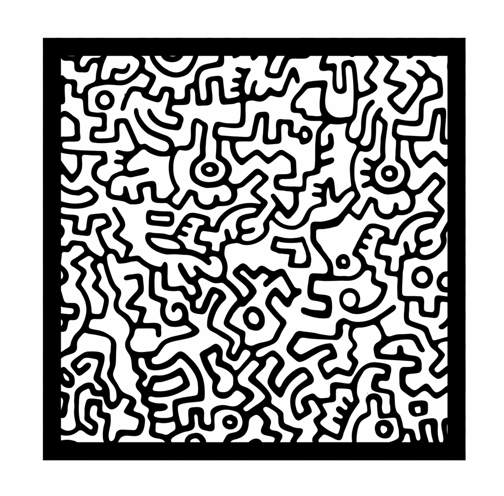 Exclusive Keith Haring Silk Scarf