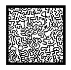 Exclusive Keith Haring Silk Scarf
