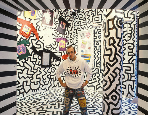 Exclusive Keith Haring Silk Scarf